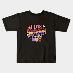 I Like Murder Show Comfy Clothes And Maybe З Рeople Kids T-Shirt